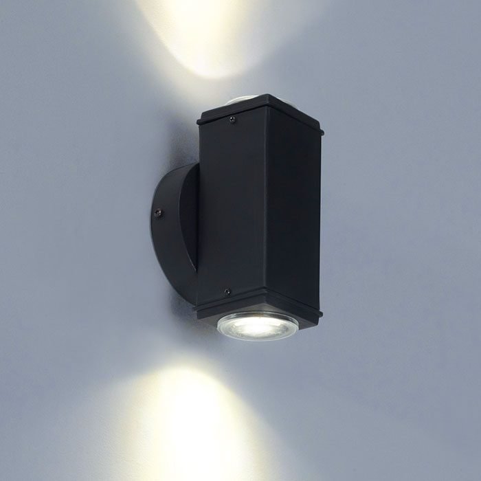 Bidireccional GU 10 para 2 Dicroica Led - Recto