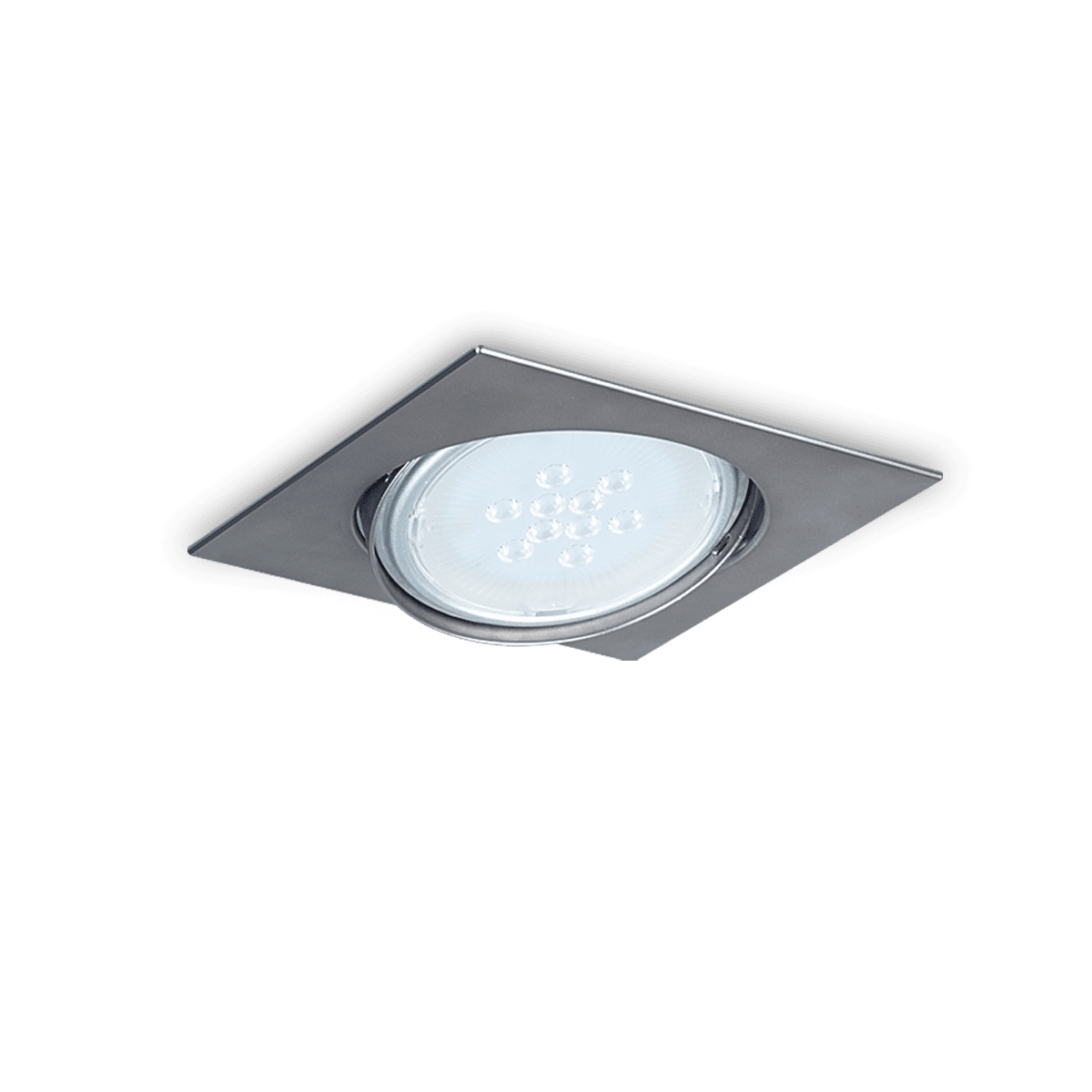 SAN JUSTO (7171-13) (SPOTS POLICARBONATO) MOVIL ACERO GU10 16X16 CM