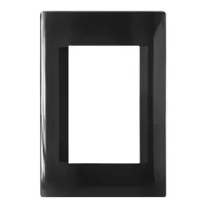 KALOP (KD40711) TAPA CIVIL RECTANGULAR NEGRO (X 60 UNID)