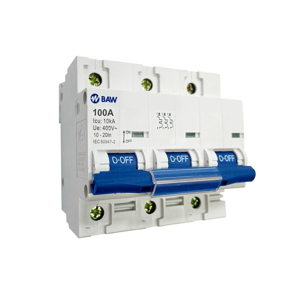 Interruptor TMg 3P 100A Icu=10kA. Curva D (10-20In)