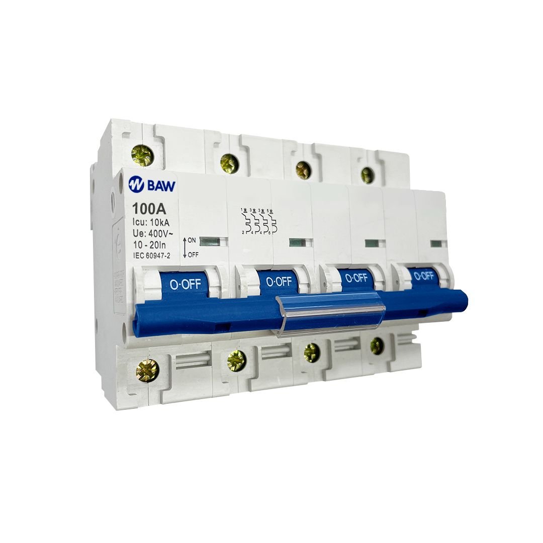 Interruptor TMg 4P 100A Icu=10kA. Curva D (10-20In)