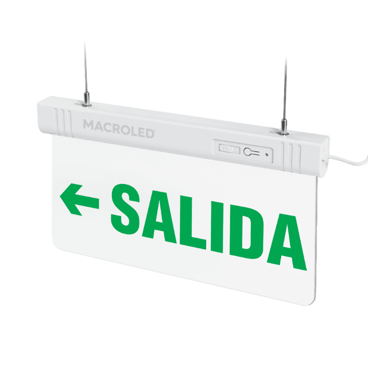 CARTEL DE SALIDA DE EMERGENCIA LUMINOSO (SALIDA IZQUIERDA)