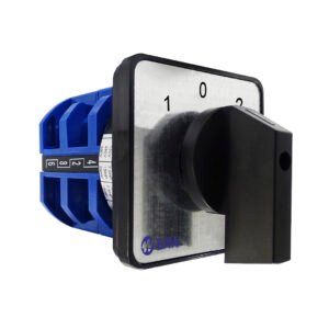Interruptor rotativo,   BAW 1-0-2. 2 polos. Ith=63A. Ui=690V Un=380V. (64x64) Diagrama 013