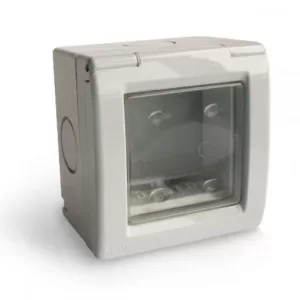 KALOP (KL42213) SIGMA CAJA ESTANCA IP55 2 MODULOS GRIS C/ MEMBRANA
