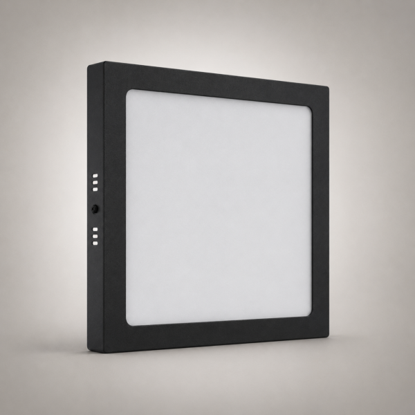 PANEL PLAFON CUADRADO NEGRO MACROLED 18W AC85-265V NEUTRO 4500K