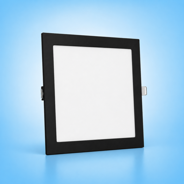 PANEL FLAT CUADRADO NEGRO MACROLED 18W AC85-265V FRIO 6000K