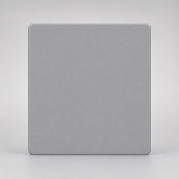 TAPA CIEGA MIGNON MONACO GRIS MACROLED, BASTIDOR METALICO