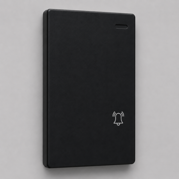 TIMBRE MONACO NEGRO MACROLED, AC 250V, 10A MAX. BASTIDOR METALICO