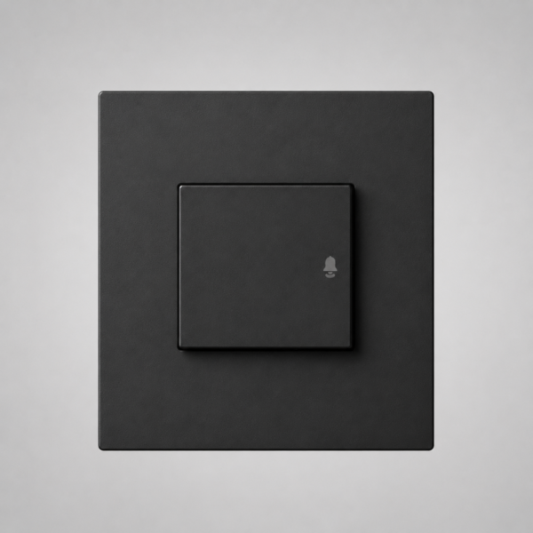 TIMBRE MIGNON MONACO NEGRO MACROLED, AC 250V, 10A MAX. BASTIDOR METALICO
