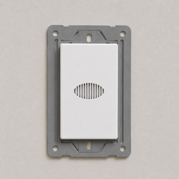 ZUMBADOR DE TIMBRE MONACO BLANCO MACROLED, AC 250V, 10A MAX. BASTIDOR METALICO