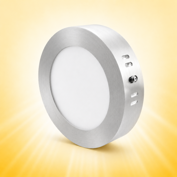 PANEL PLAFON CIRCULAR PLATEADO MACROLED 12W AC85-265V CALI 3000K
