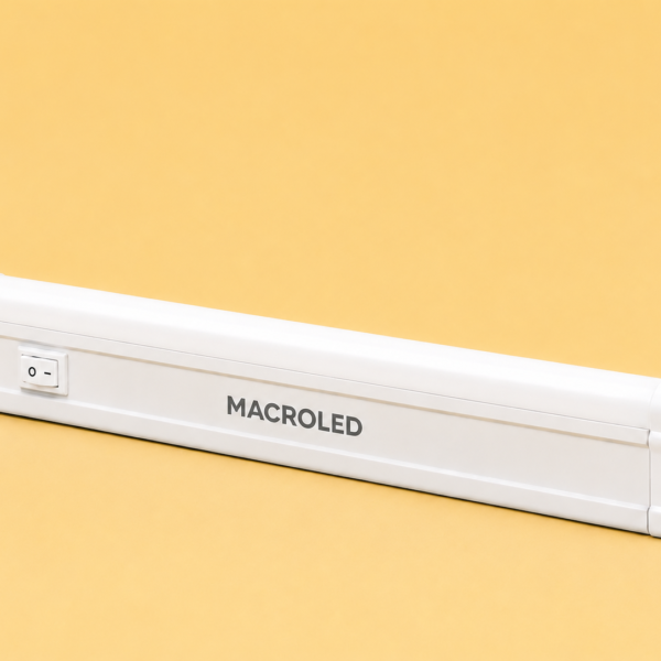 LISTON LED T5 PVC INTERCONECTABLE CON INTERRUPTOR - AC175-265V - FP0.95 - IP20 - 30cm 5W - CALIDO