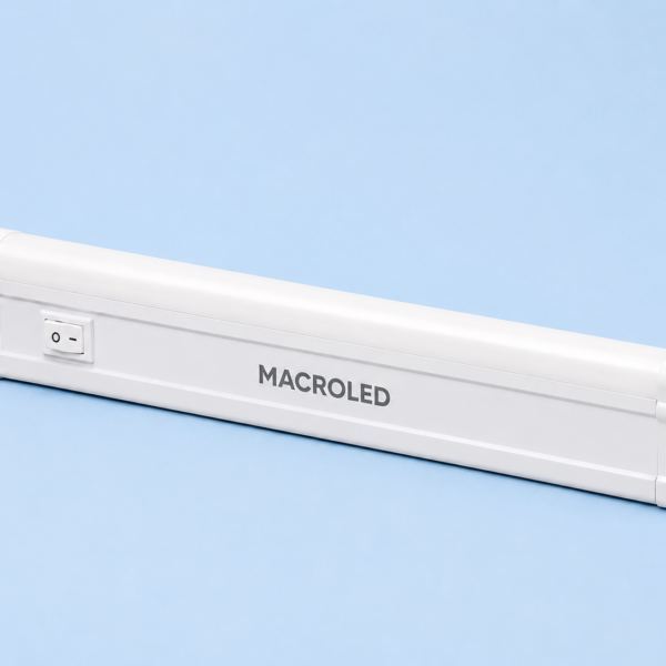LISTON LED T5 PVC INTERCONECTABLE CON INTERRUPTOR - AC175-265V - FP0.95 - IP20 - 60cm 9W - FRIO